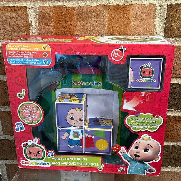 Cocomelon Musical Clever Blocks Set Pre-School Learning Toy Nursery Rhymes - Picture 1 of 4